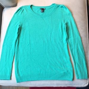 H&M Basic Green Angora Knit Sweater